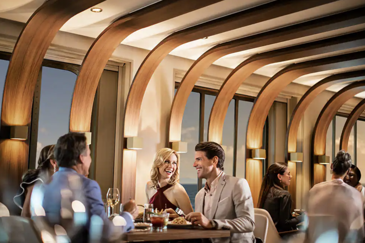 Cruisers can find cuisines from all around the world on large ships