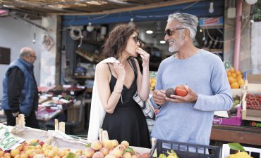 A couple in the Market