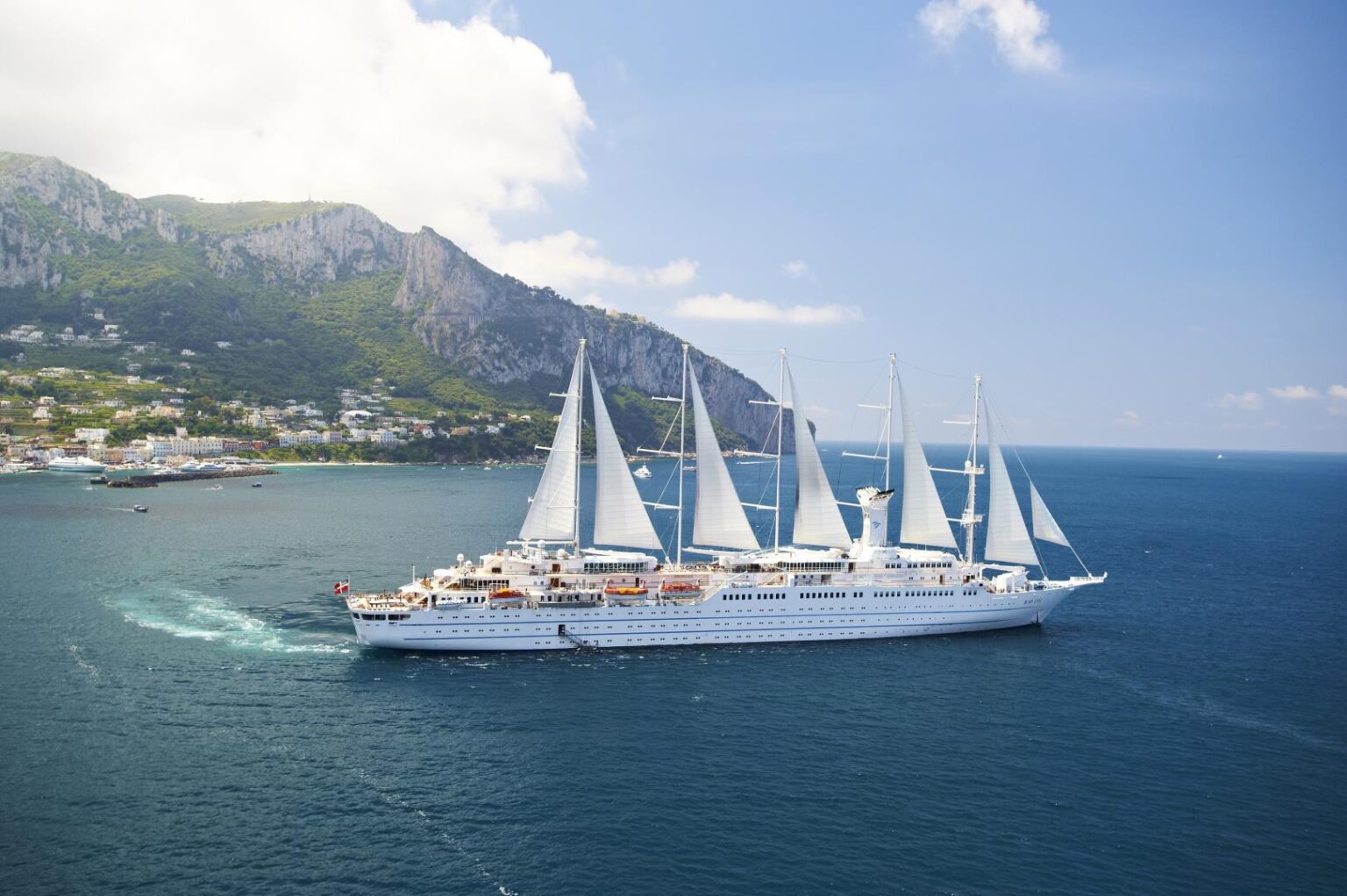 Windstar's stunning four masted ship sails in exotic destinations