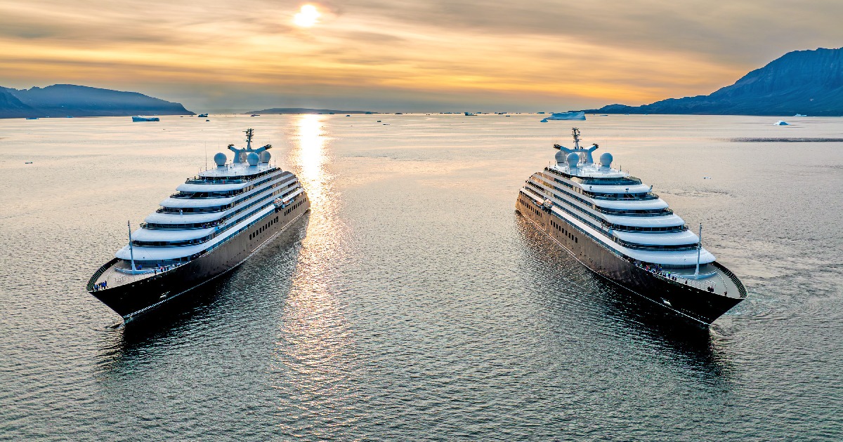 Scenic’s two luxury yachts meet in Greenland