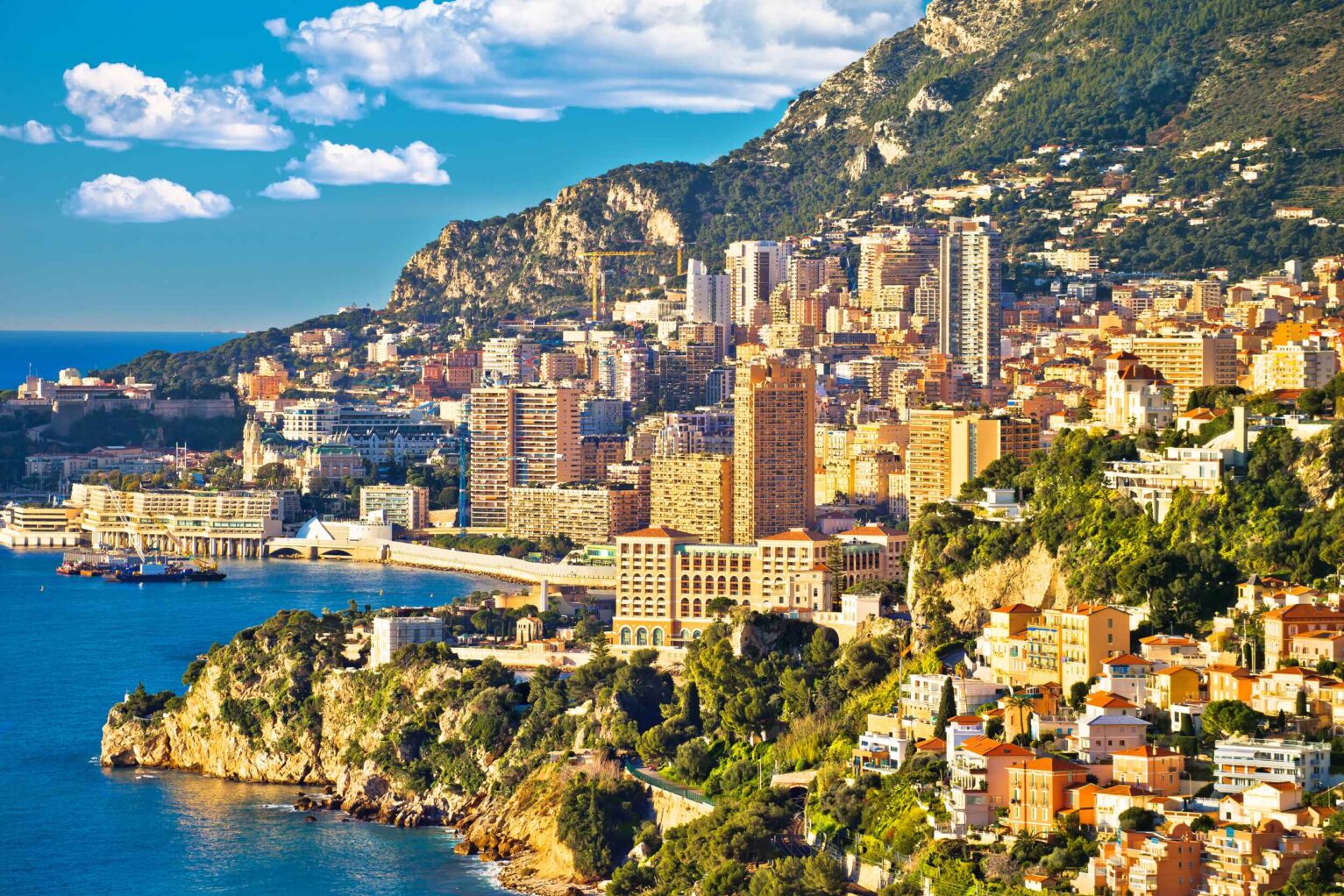 The breath-taking coastline of Monaco during a Viking cruise in the Mediterranean.