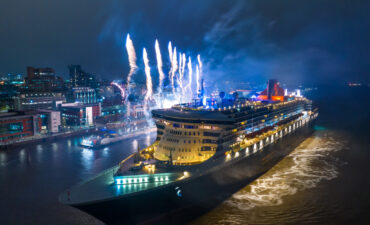 Cunard ship gets ready for 2025 sailings.