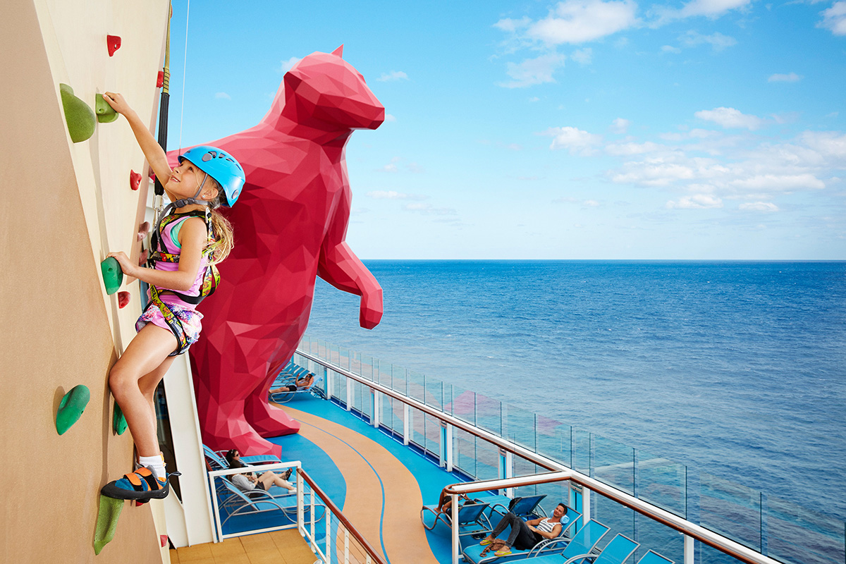 Kids enjoy last minute cruise deals via RCL's Quantum of the Seas. 
