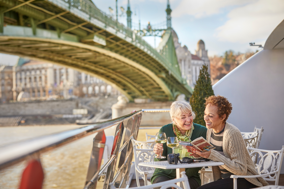 Explore European waterways on solo cruises is ideal to meet new friends. 