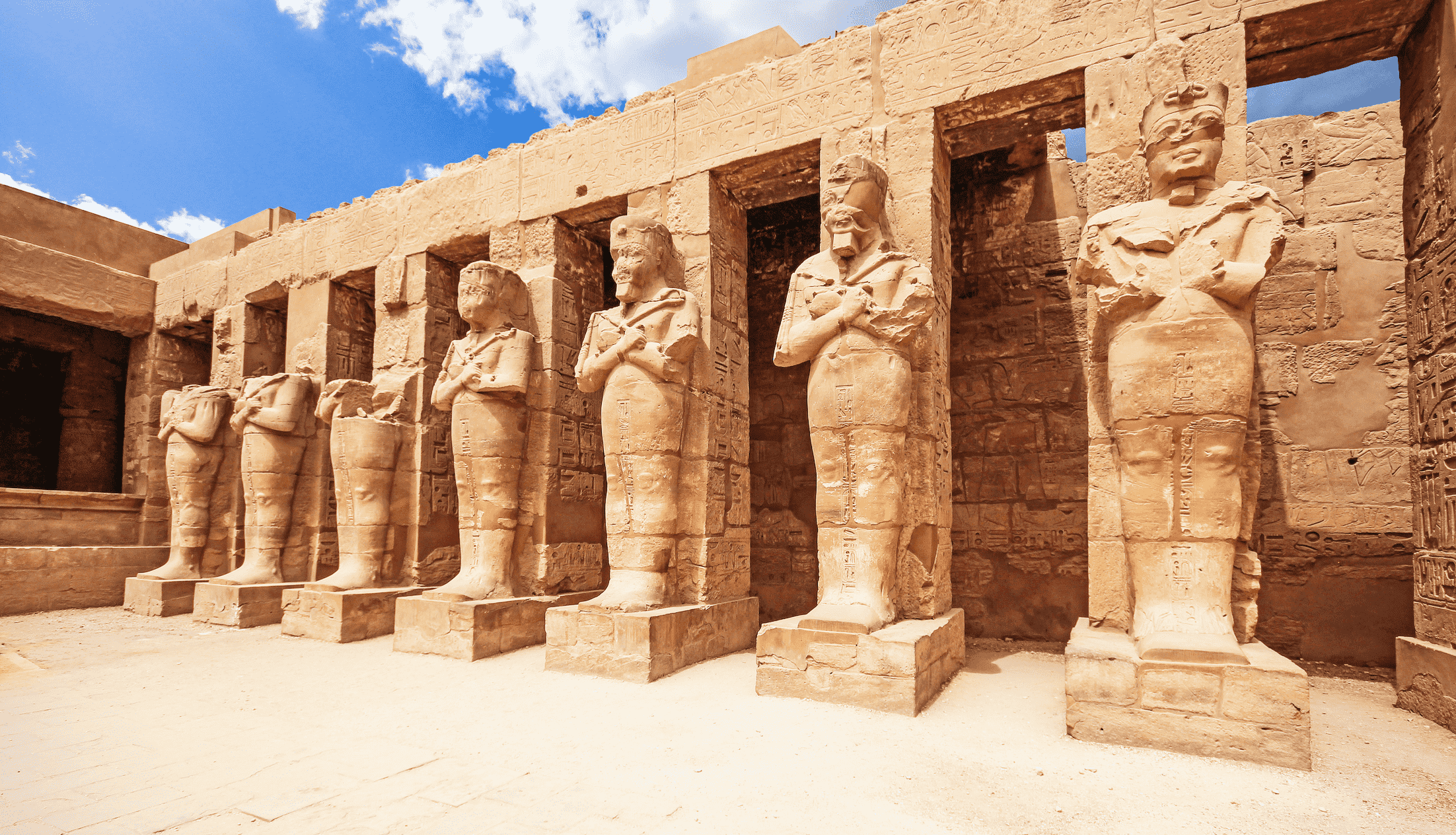 Luxor Karnak Statues