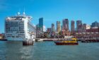 The Ruby Princess docked in Sydney in March 2020.