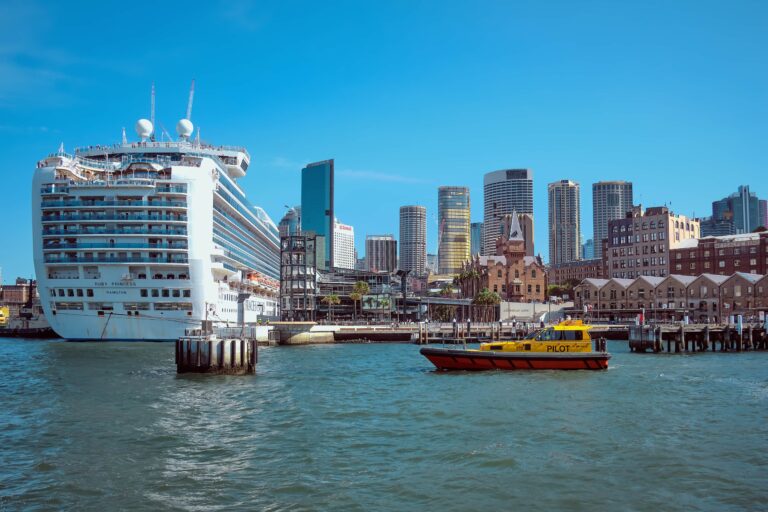 The Ruby Princess docked in Sydney in March 2020.