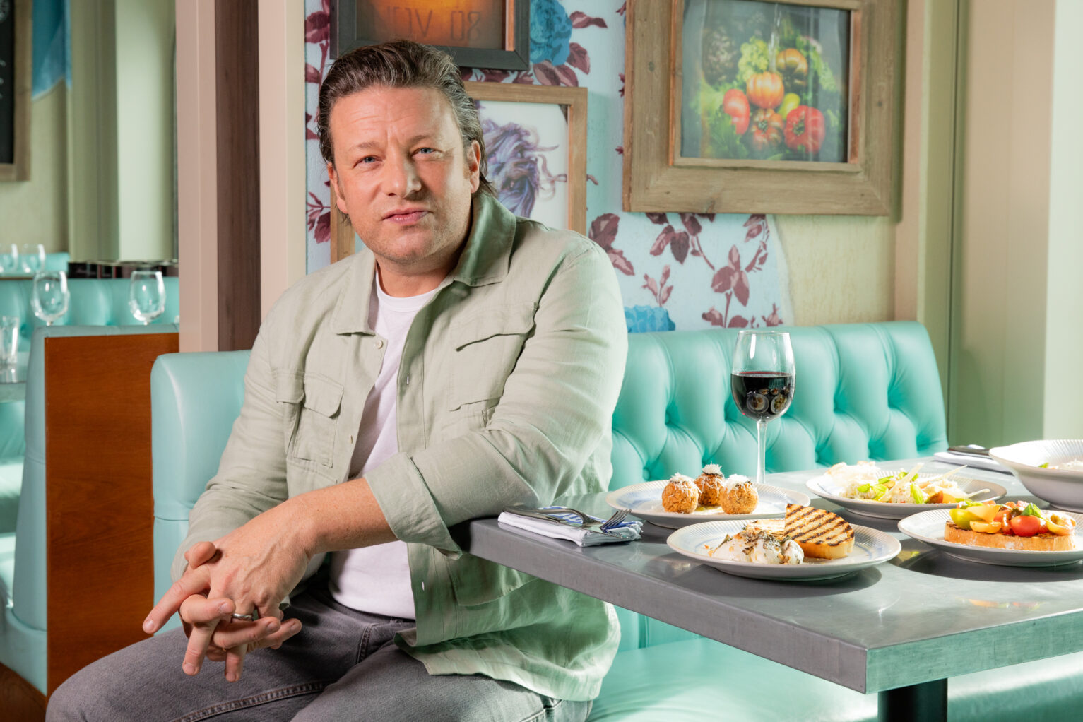 Jamie Oliver onboard Ovation of the Seas in Sydney.