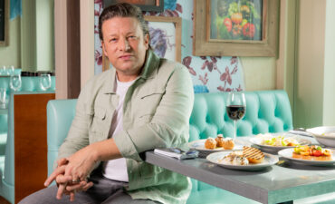 Jamie Oliver onboard Ovation of the Seas in Sydney.