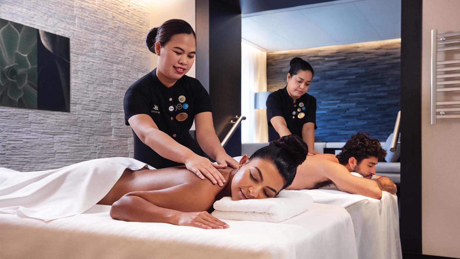 Spa services on cruise ship