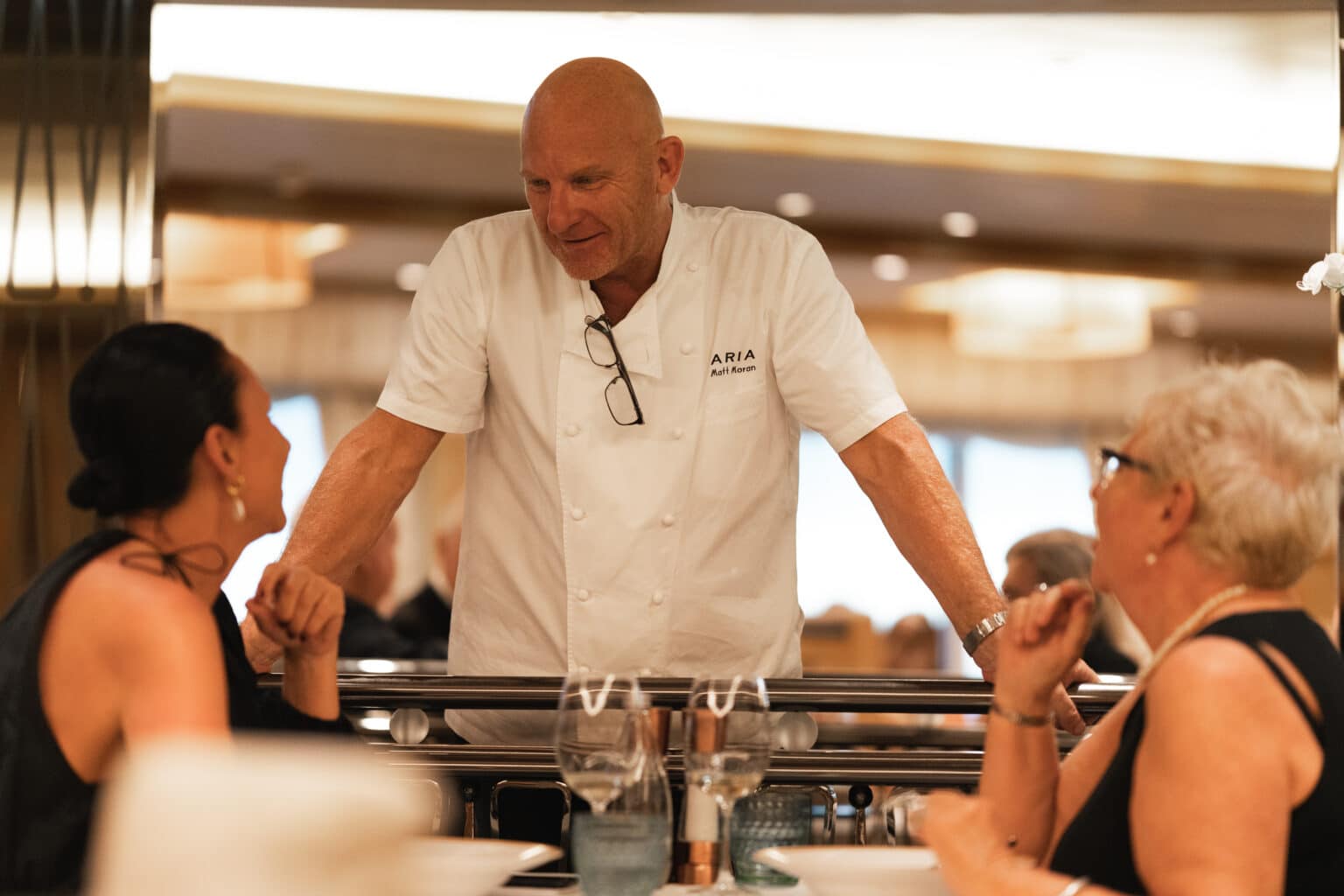 Matt Moran onboard Queen Elizabeth
