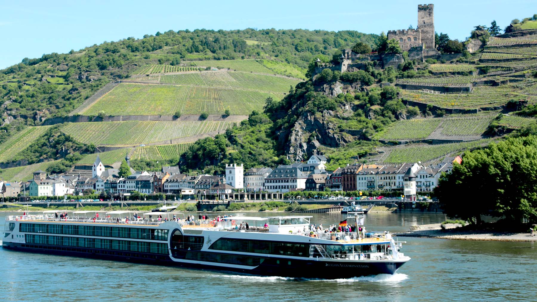 Avalon Waterways cruises along Rhine River.