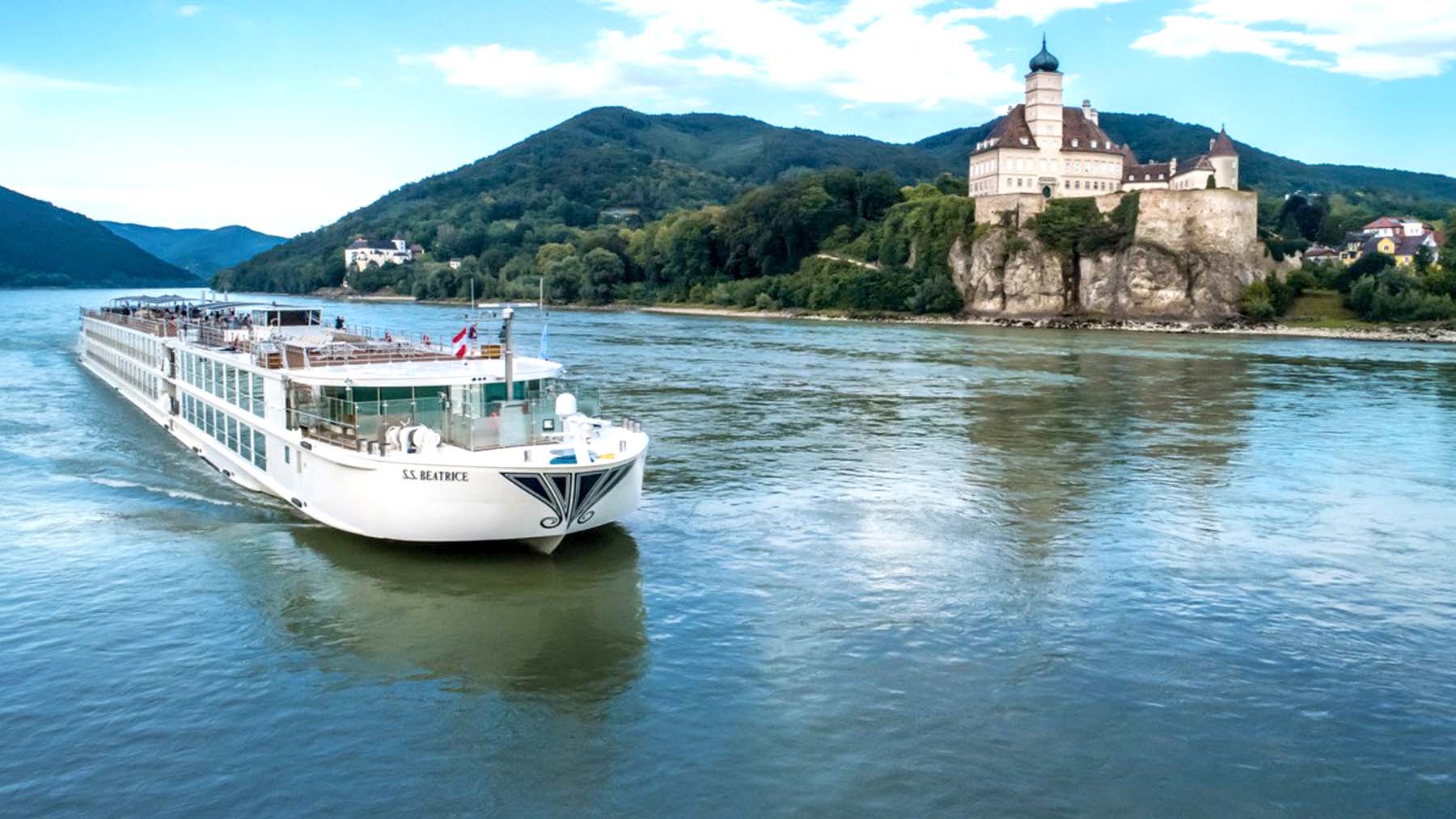 Uniworld ship cruises along the Rhine