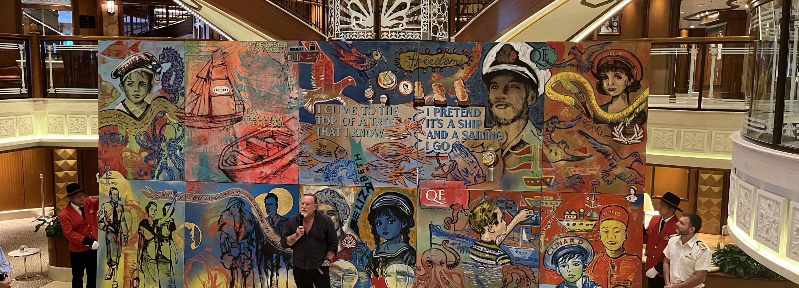 David Bromley finishes his masterpiece on Cunard's Queen Elizabeth