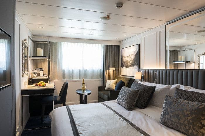 The accommodation on Crystal Mozart cruises