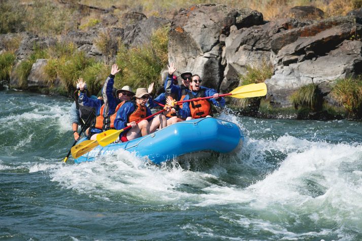 Rafting in the Pacific Northwest region