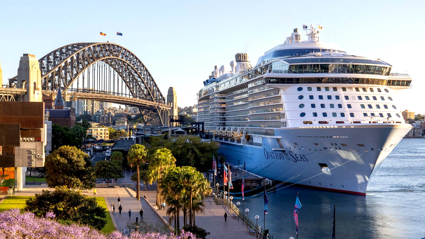 Ovation of the Seas in one of the best ports in Australia