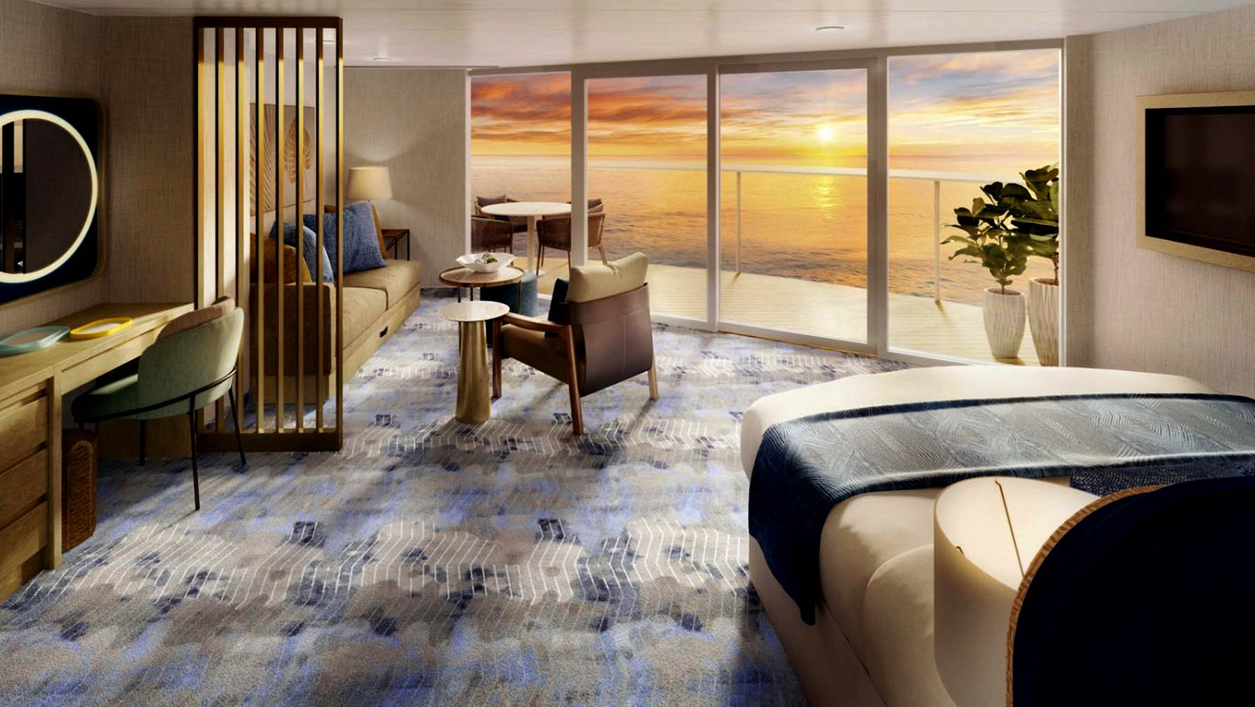 Icon of the Seas Sunset Suite 