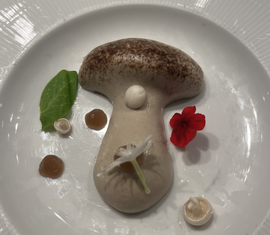 The Mushroom dish at the Test Kitchen on Virgin