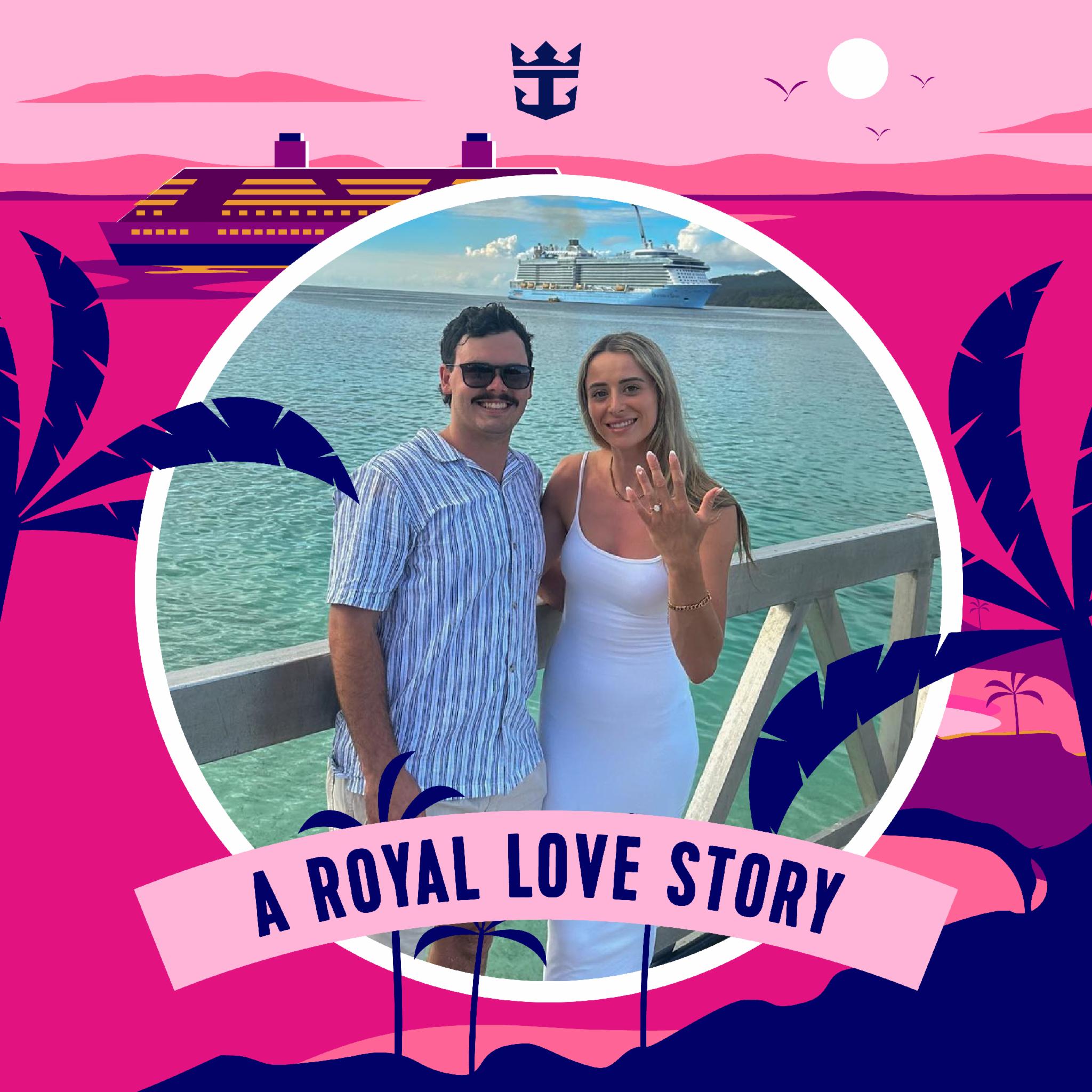 The couple in love on Royal Caribbean