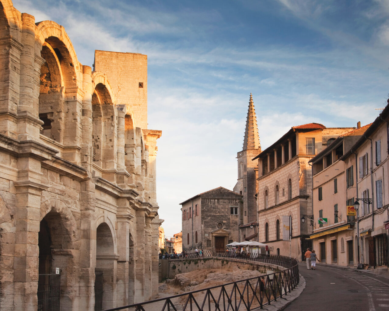 The cityscape of Arles