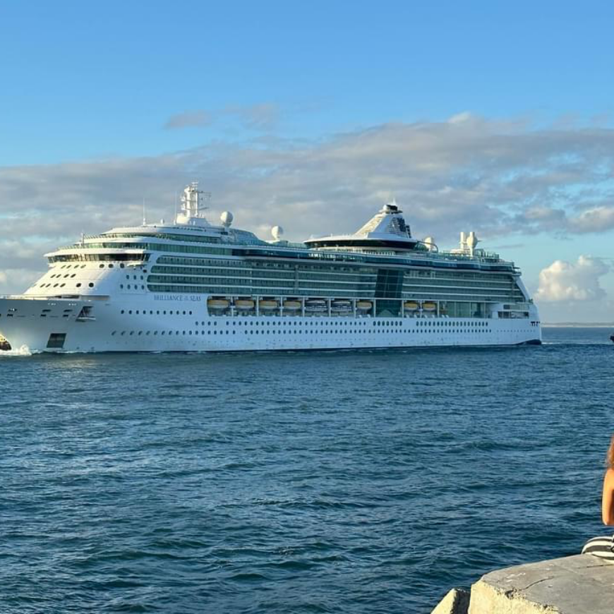 cruise ship off brisbane