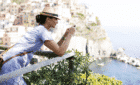 A woman Regent Seven Seas on a shore excursions