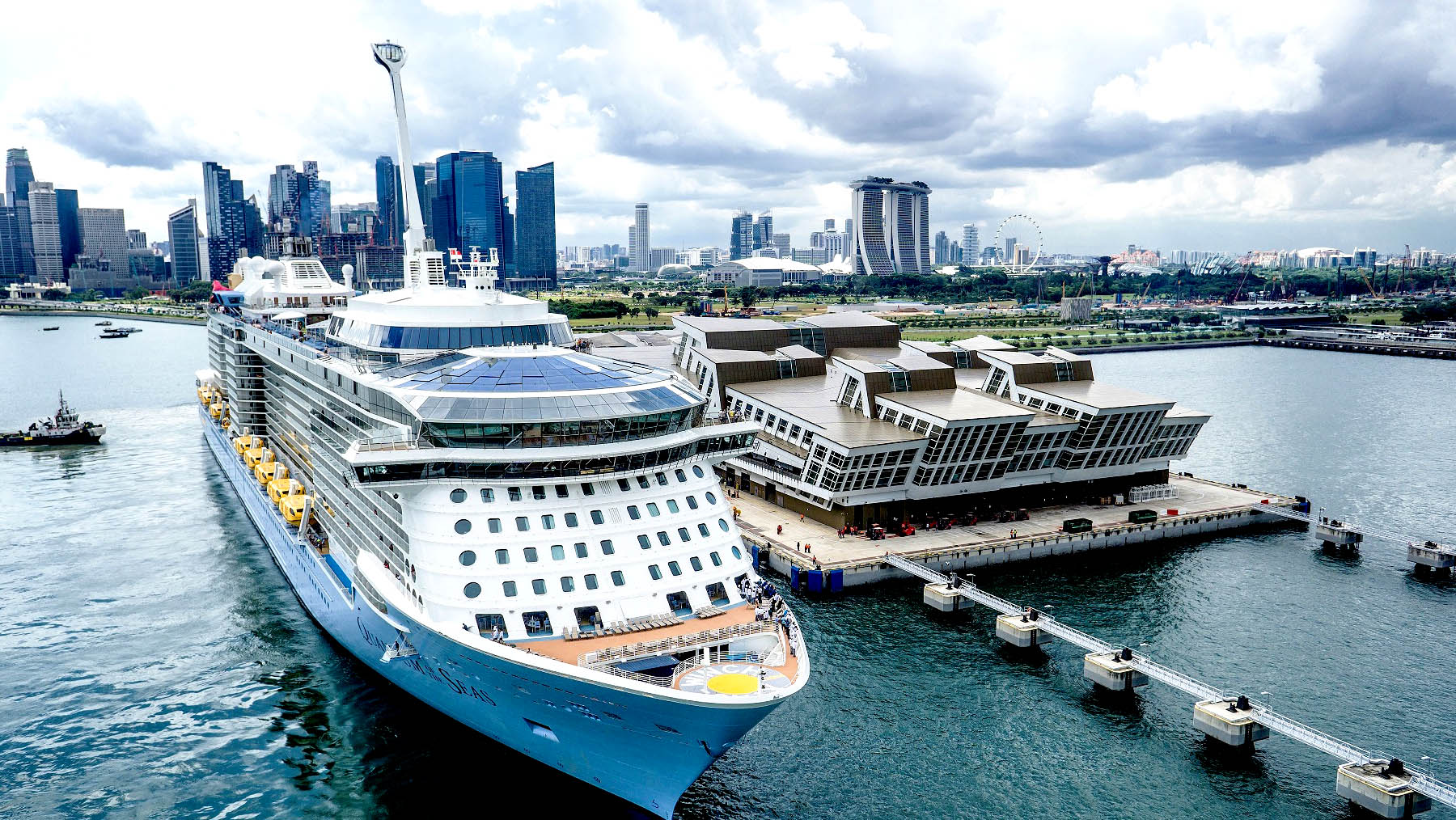 Royal Caribbean's Quantum of the Seas in Singapore as part of the line's Southeast Asia cruises.