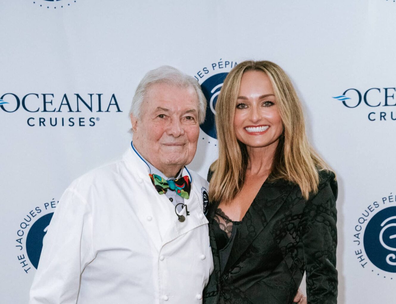 Chef Jacques Pépin with Giada De Laurentiis.