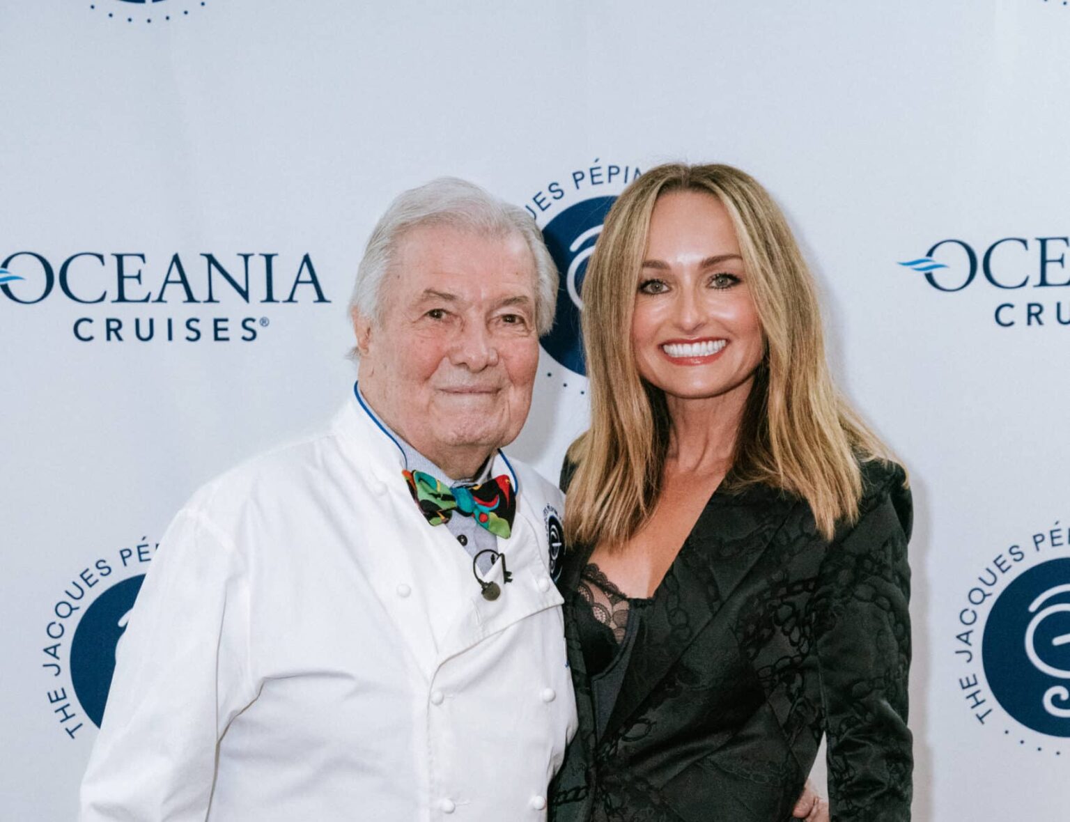 Chef Jacques Pépin with Giada De Laurentiis.