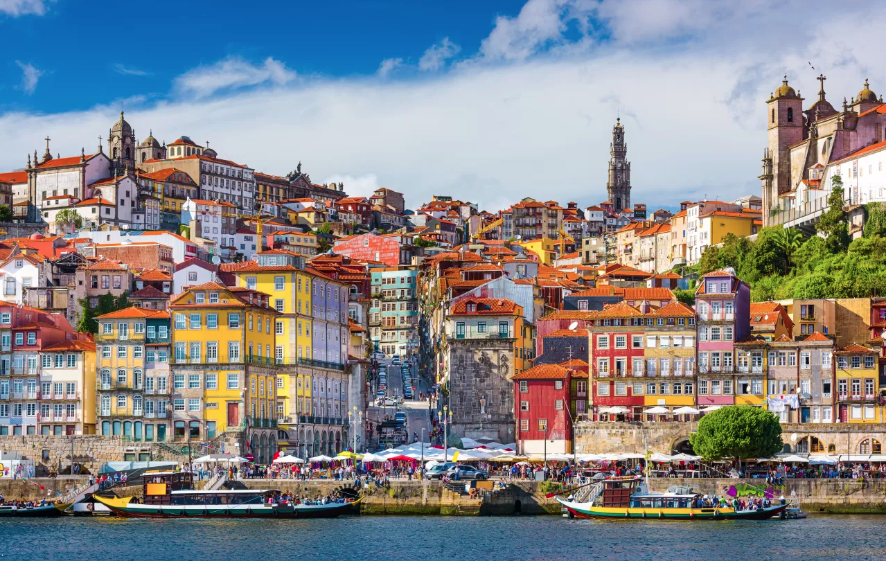 Porto on the Douro is a big river cruise destination 2024 colourful building