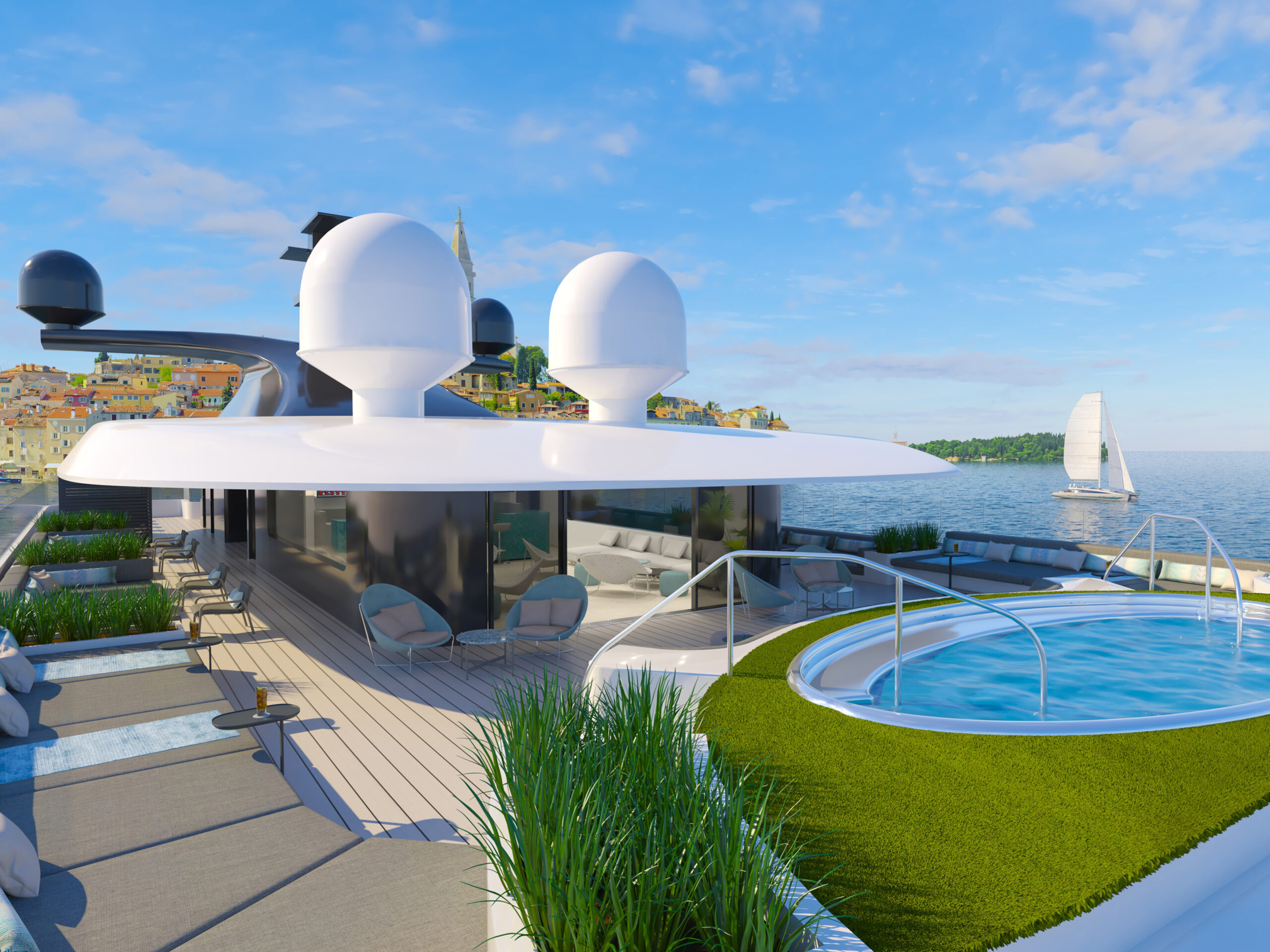 An impresison of The Sky Bar & Spa Pool, Emerald Kaia