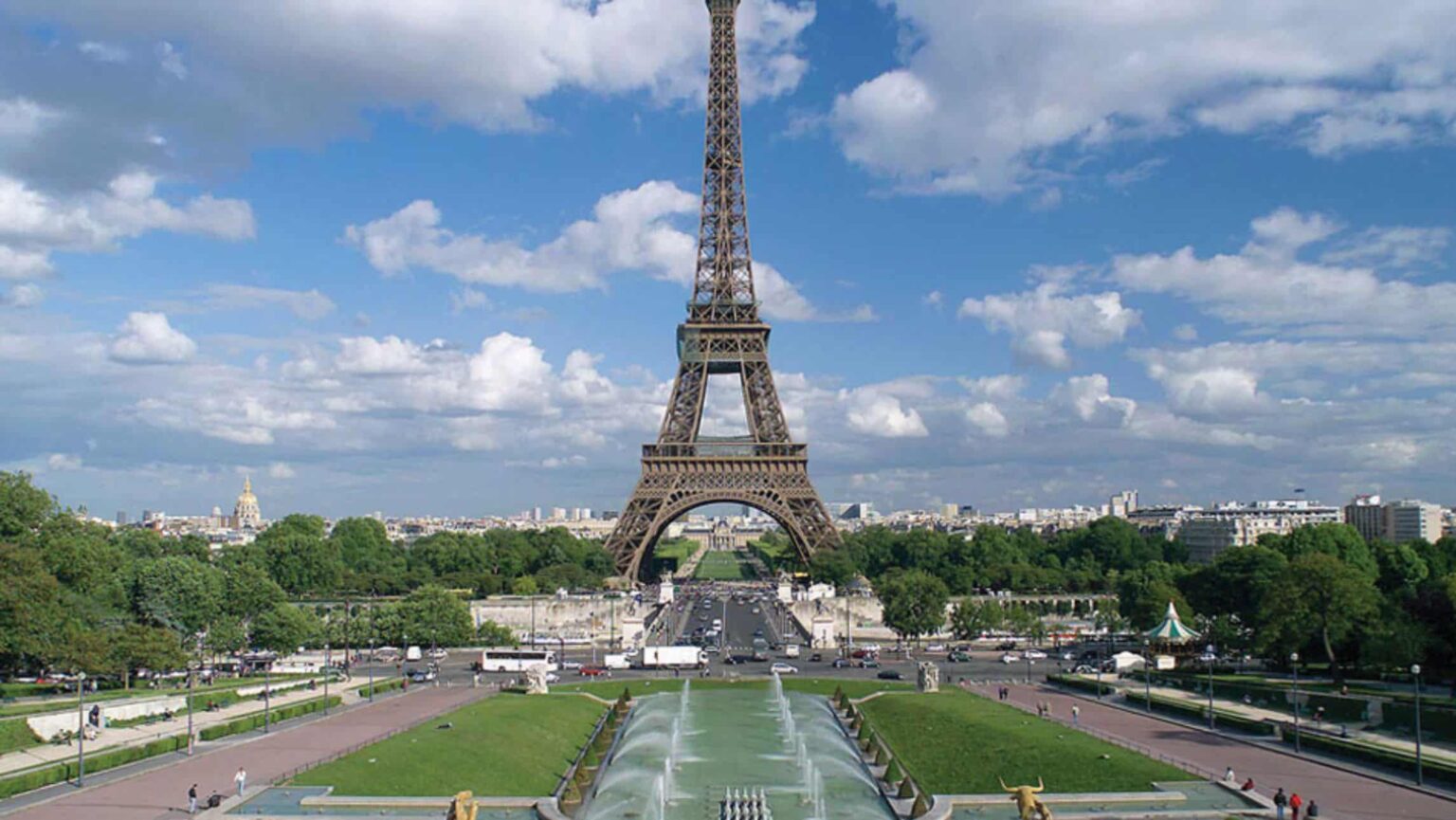 paris to prague river cruise itinerary: Paris's landmark Eiffel Tower