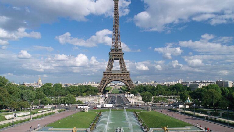 paris to prague river cruise itinerary: Paris's landmark Eiffel Tower