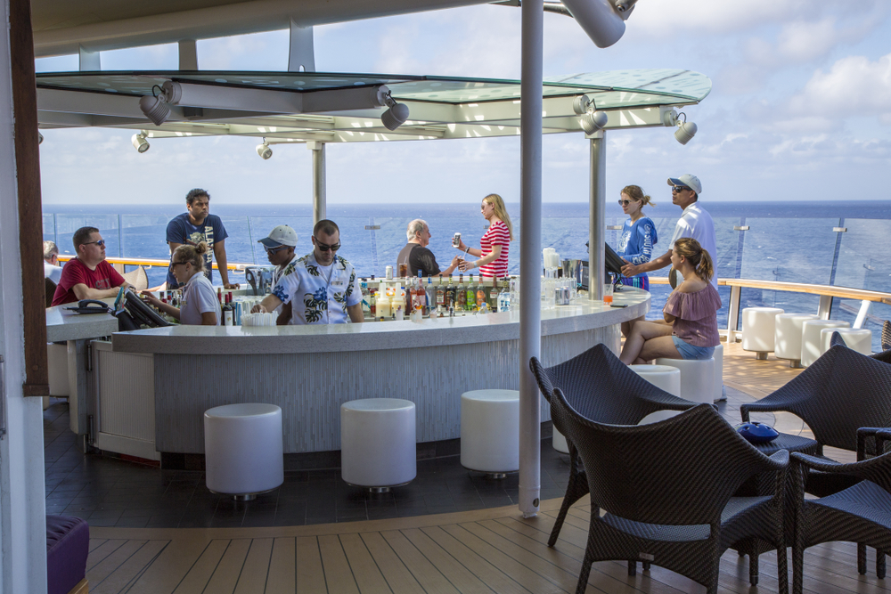 Bar on a cruise ship