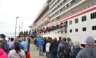 Ketchikan,Alaska,,Usa.Tourists,Lined,Up,To