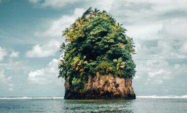 One of the natural gems in cruising The South Pacific is the flower pot rock in Pago Pago