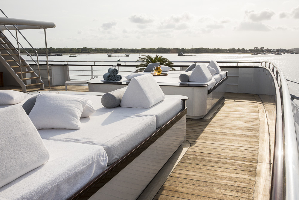 Aqua Blu sundeck will sail in Raja Ampat and the Spice Islands.