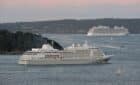 Silversea and Princess ships leaving Sydney Harbour cruise industry campaign