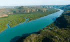 Aerial shot of Papua New Guinea