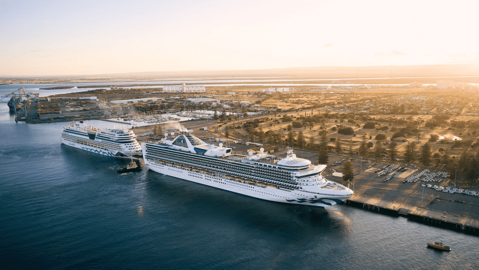 Cruise ships in Adelaide. Australian cruisers