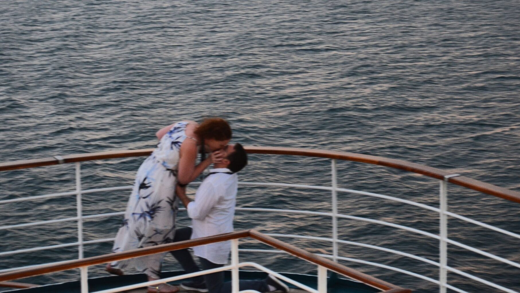 Deb and Matt are captured by the ocean right after he proposes.