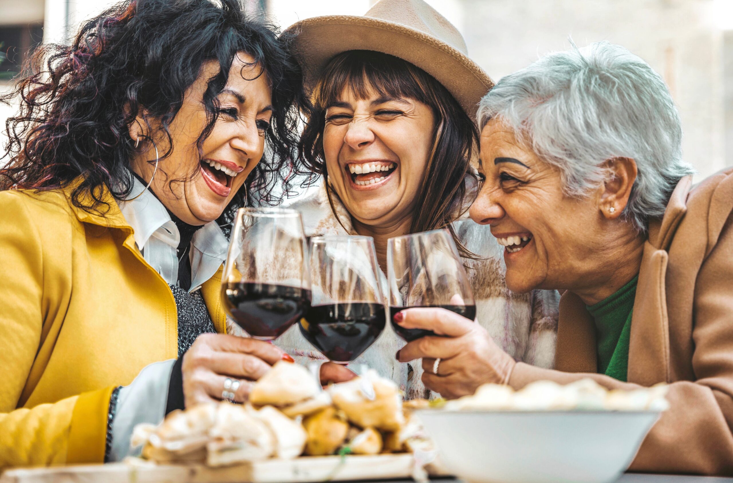Older people drinking