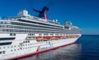 Carnival Splendor new paint job after its drydock.