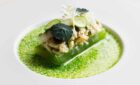 Matt Moran's crab with cucumber, buttermilk and caviar