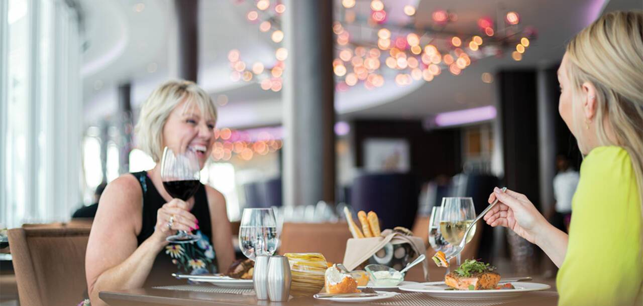 Two women dining on Anthem of the Seas