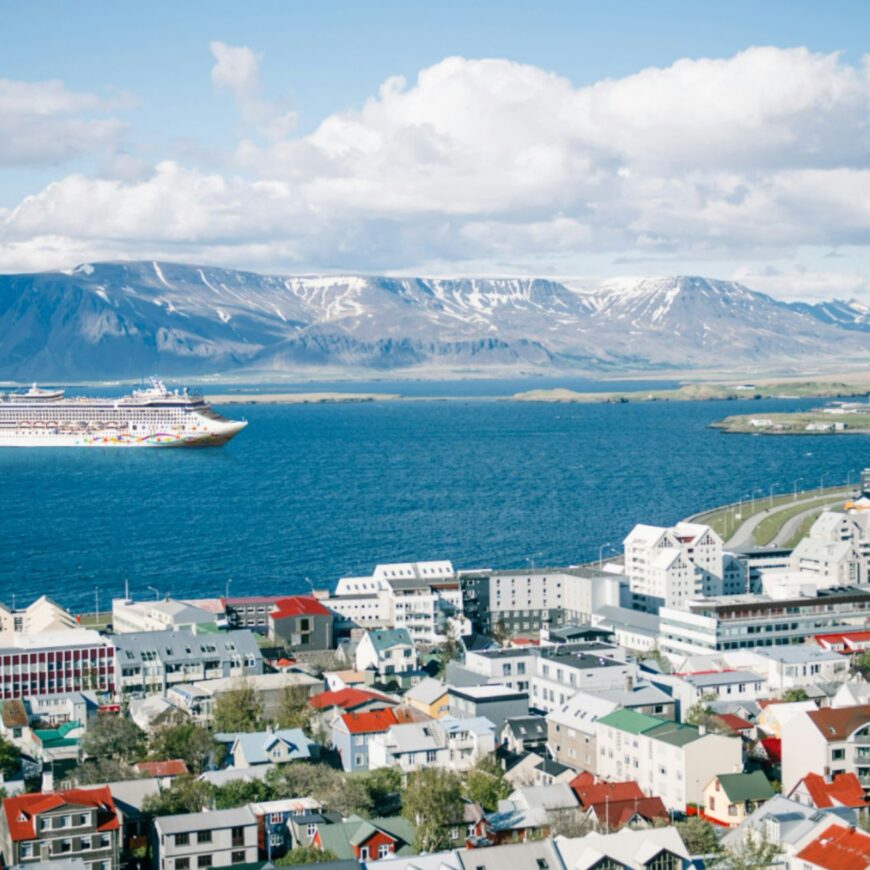 a cruise ship in the water