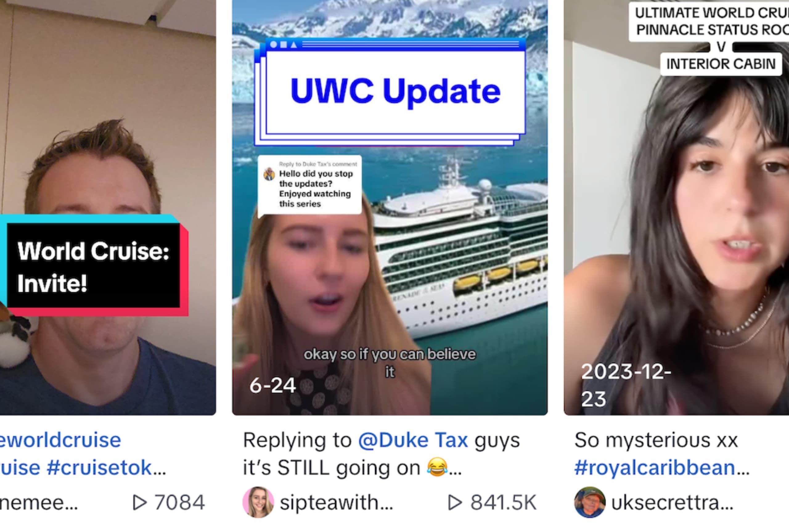 tik tok image banner Ultimate World Cruise