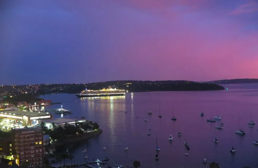 Queen Elizabeth in Sydney Harbour