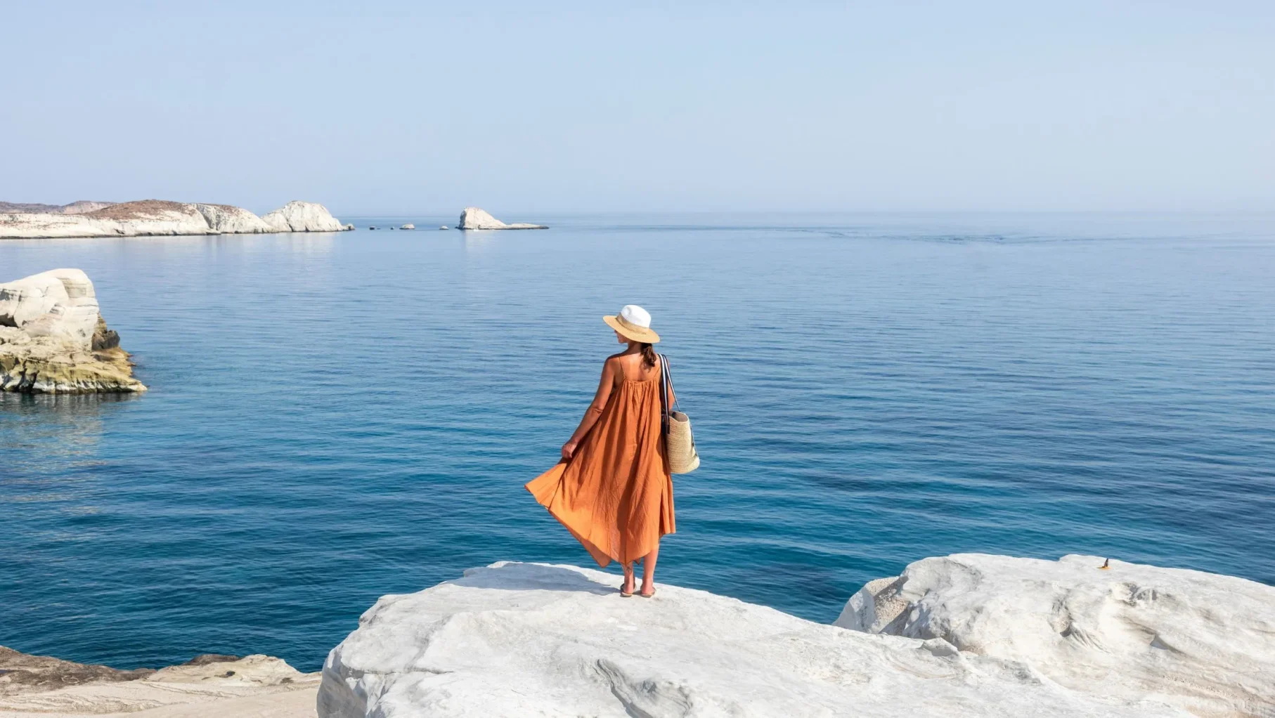 Woman in the Mediterranean